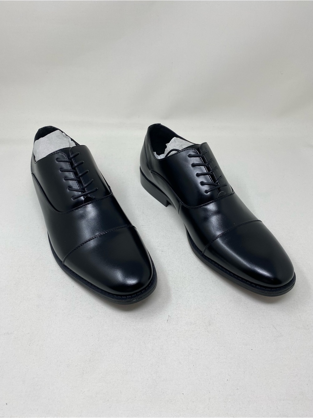 Unlisted by Kenneth Cole Black Cap-Toe Derby Dress Shoes Size 10 Medium